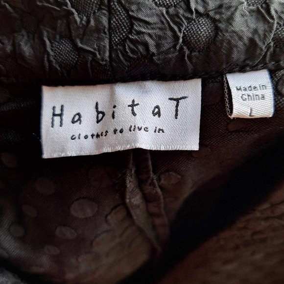 Habitat Viscose Blend Black Blazer Jacket Size Large - Picture 9 of 9